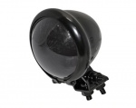 255-132 LED-Rücklicht BATES STYLE, schwarzes Metallgehäuse, getöntes Glas, verstellbarer Halter, E-gepr.
